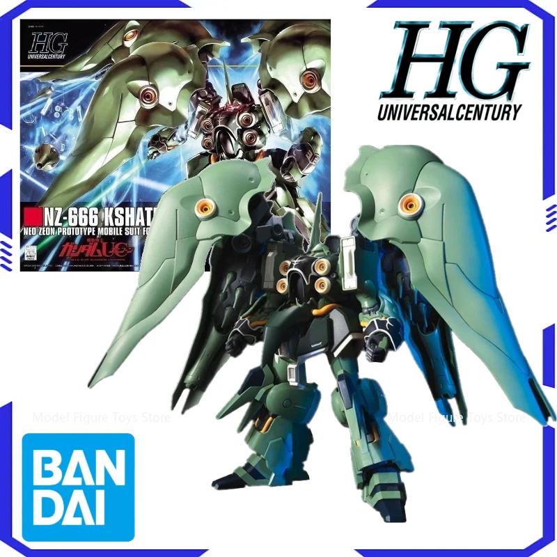 

Bandai Genuíno 1/144 HG-MZ-666 Kshatriya Original model kit assembly model anime action character assembly model toy boy gift