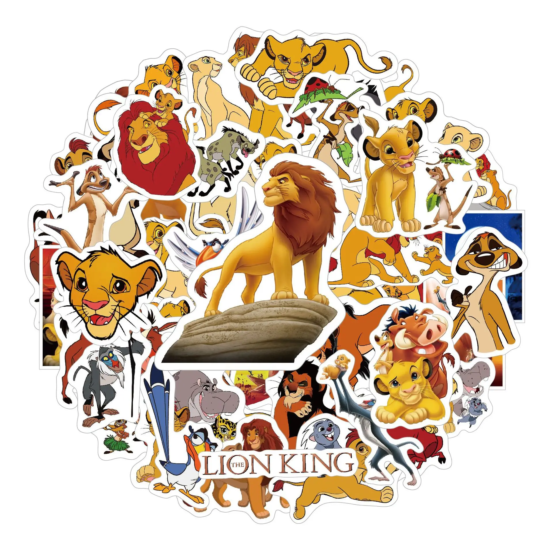 Cute lion Party Stickers Carto - Kids Toys Laptop 评论和价格