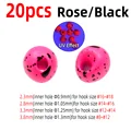 20pcs Rose I Black