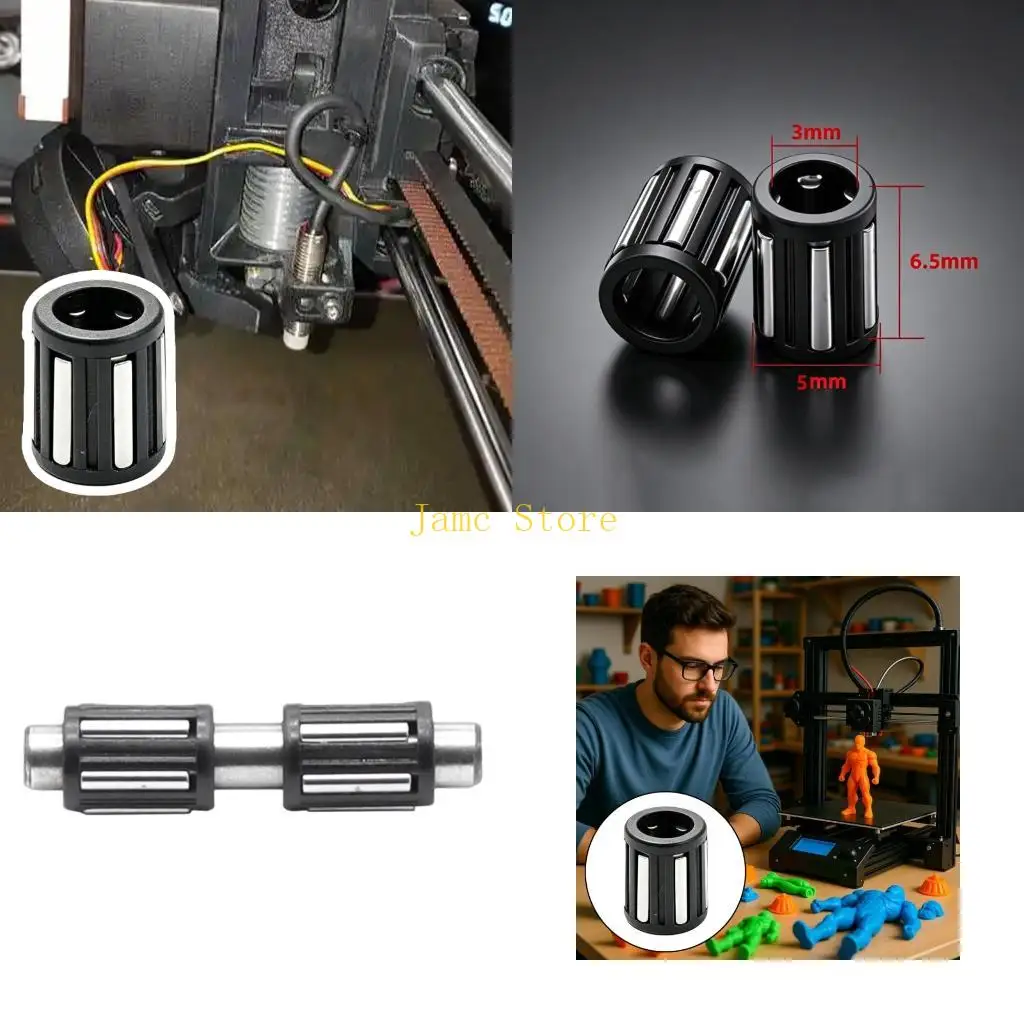 LX0B 5/10Pcs ABS Roller Needle Bearing Component For BMGs Extruder 3D Printing