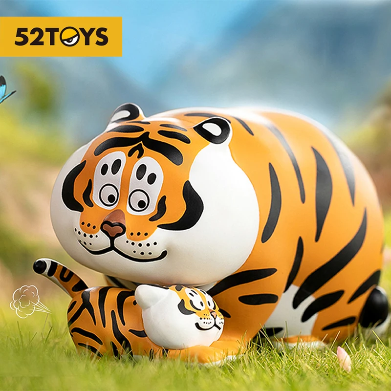 Original I Am Not Fat Tiger Panghu with Baby 2 Series Blind Box Anime Figure Doll Trendy Play Toys Kawaii Model Birthday Gift