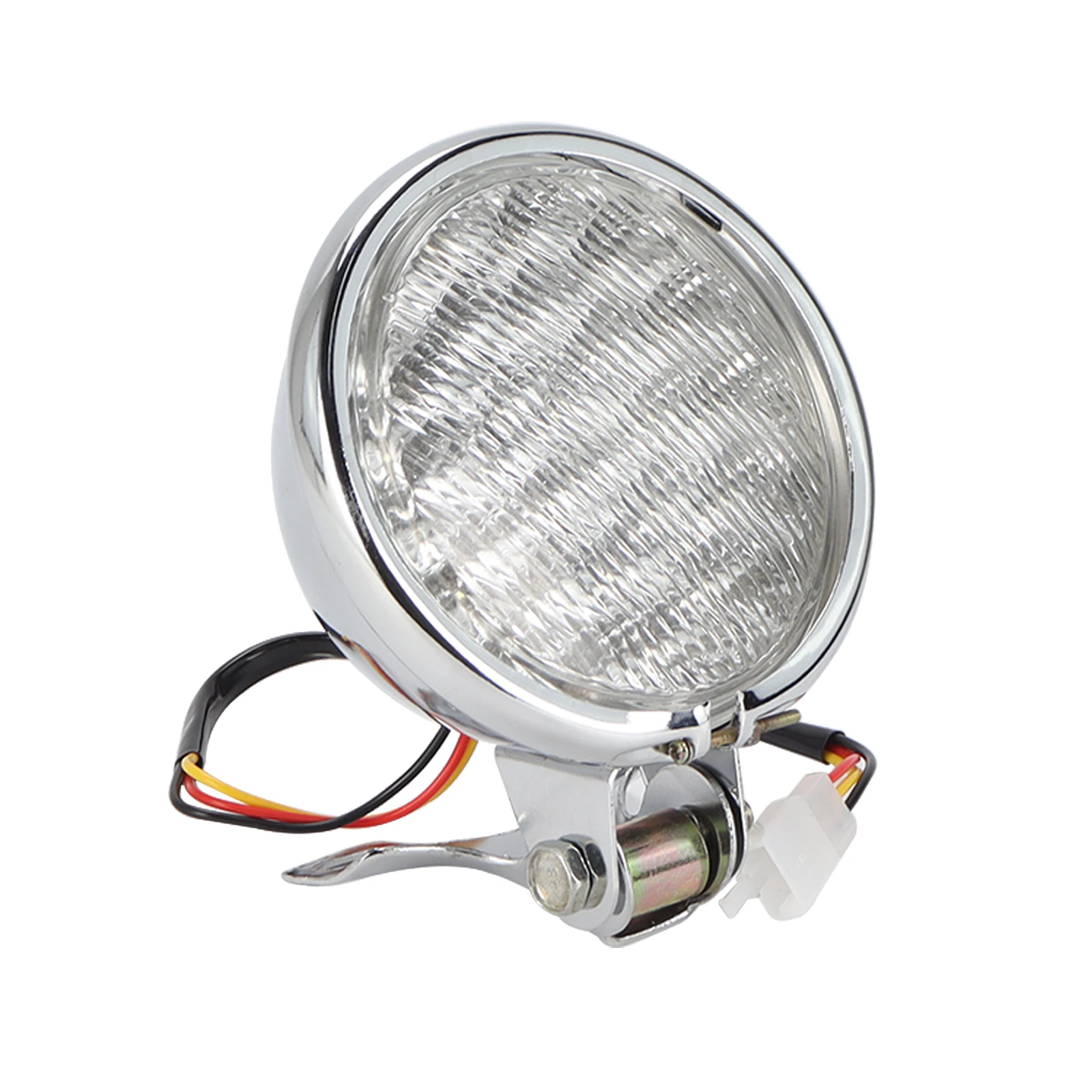 35W Motorcycle LED Headlight Universal Motorbike Retro Headlamp DC 12V Scooter Round Spotlight Motor Vintage Front Lights Lamps