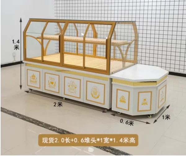 

Bread cabinet Display cabinet Nakashima cabinet side cabinet Baking shelves Commercial glass cake cake shop model cabinet Sample