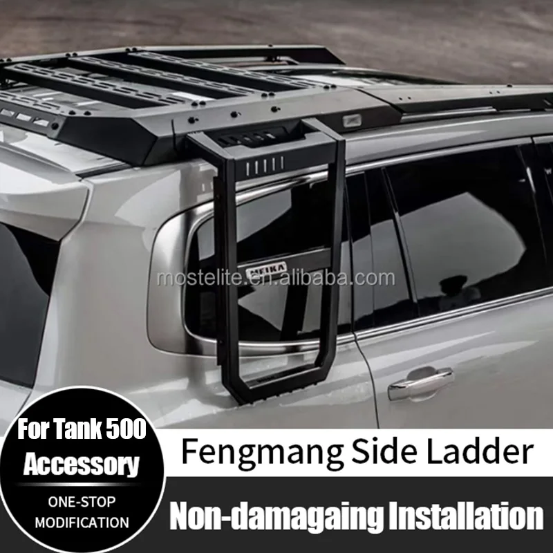 

For GWM Tank 500 Car Modification Steel Climbing Side Ladder High Quality Accessories
