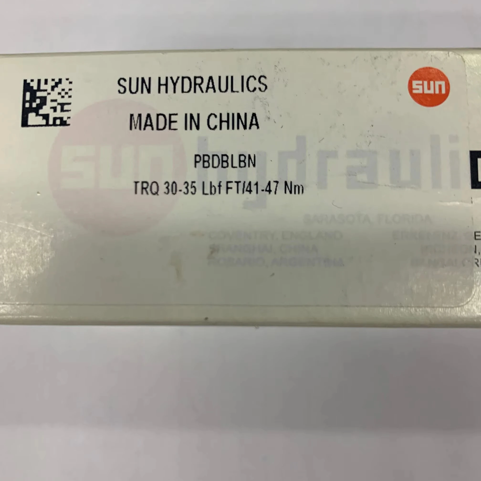 PBDBLBN PBDB-LBN PBDB LBN SUN Hydraulics Origin Pilot-operated, Pressure Reducing Valve Cartridge Valve Insert Stock Competitive