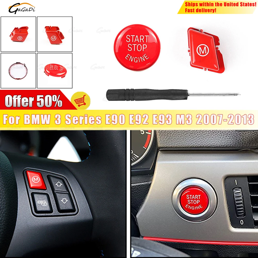 

Fit for BMW 3 Series E90 E92 E93 M3 2007-2013 Car steering wheel M mode switch start button Automotive Parts