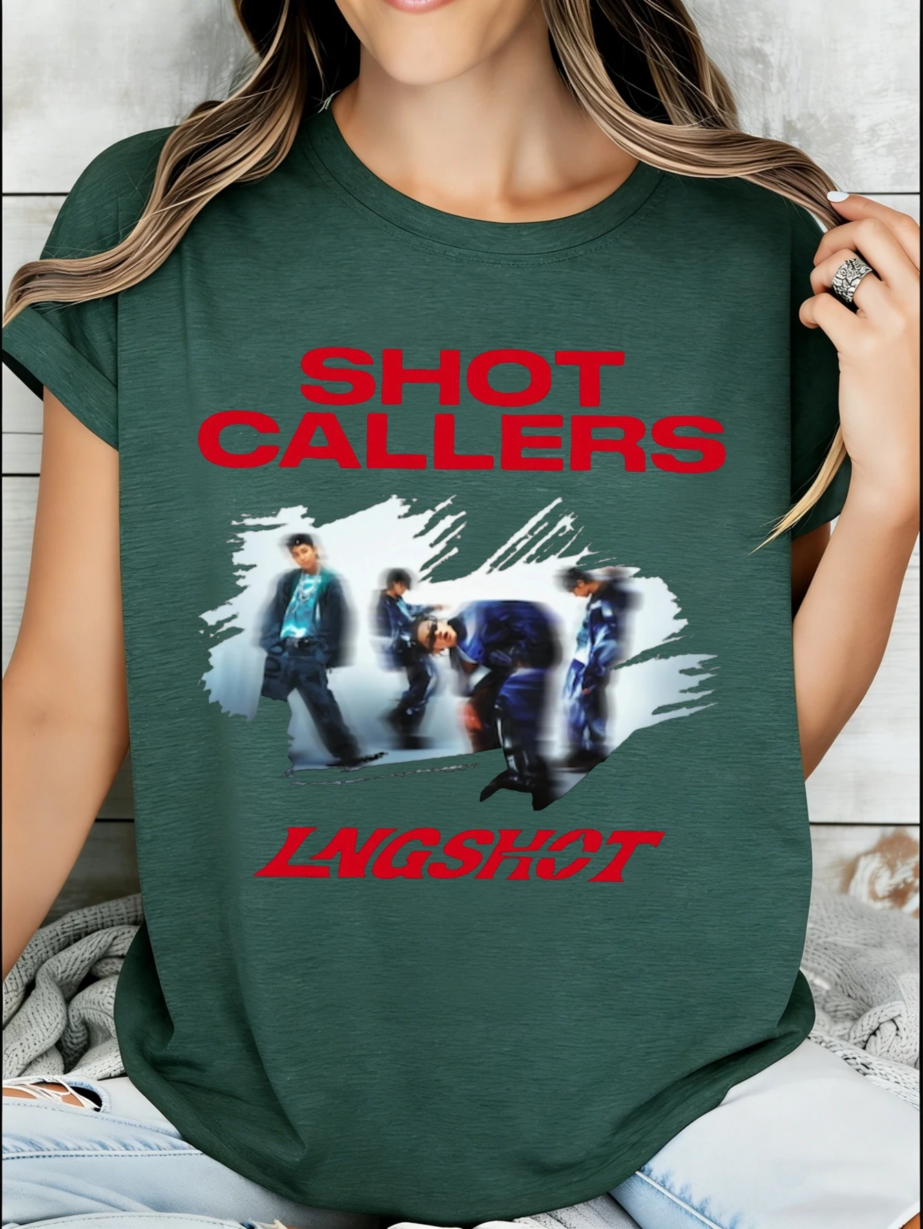 Casual Streetwear Style Women's T-Shirt Shot Callers Longshot Movie Graphic Summer And Fall Wear Gift for Music Fans And Film