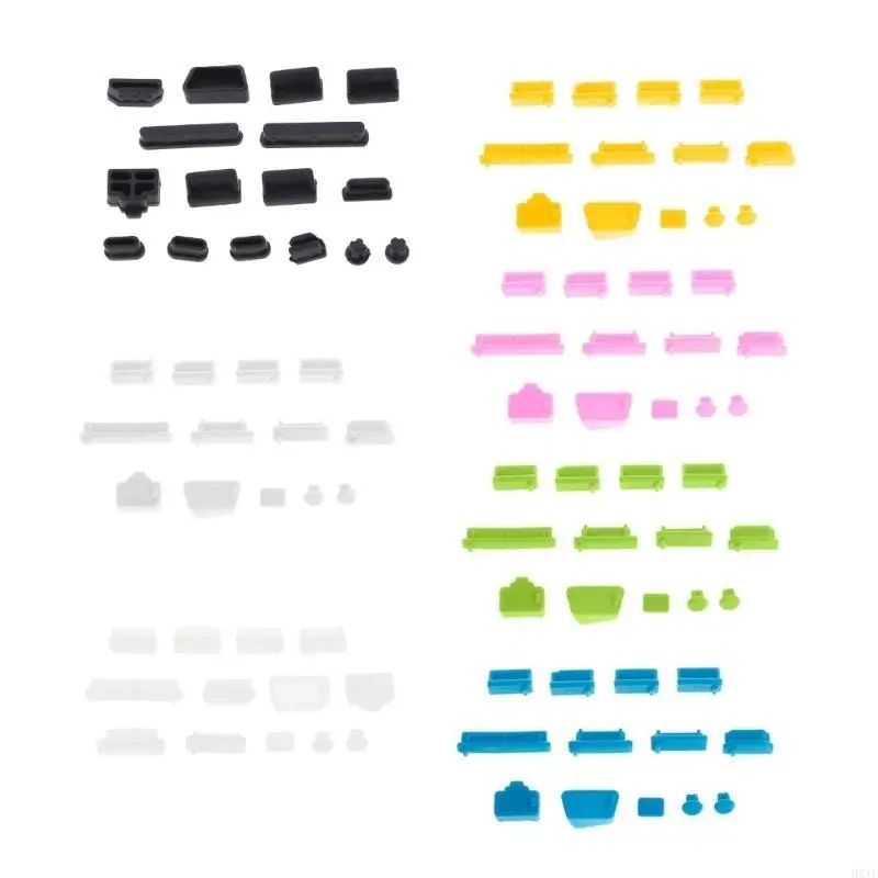 H7JF 13PCS Plugs Soft Silicone Data Port USB Protector Set Laptop DU