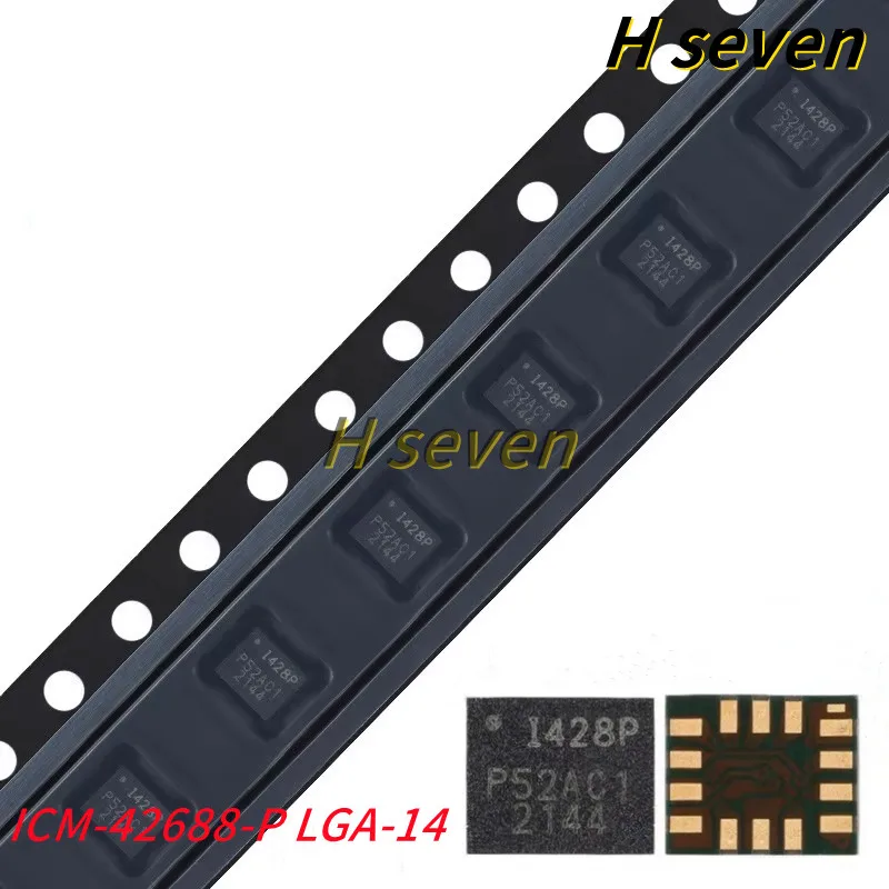 5 unids/lote ICM-42688 ICM-42688-P LGA-14 LGA14 Sensor deportivo de movimiento MEMS de 6 ejes giroscopio de 3 ejes + medidor de aceleración de 3 ejes Chip IC