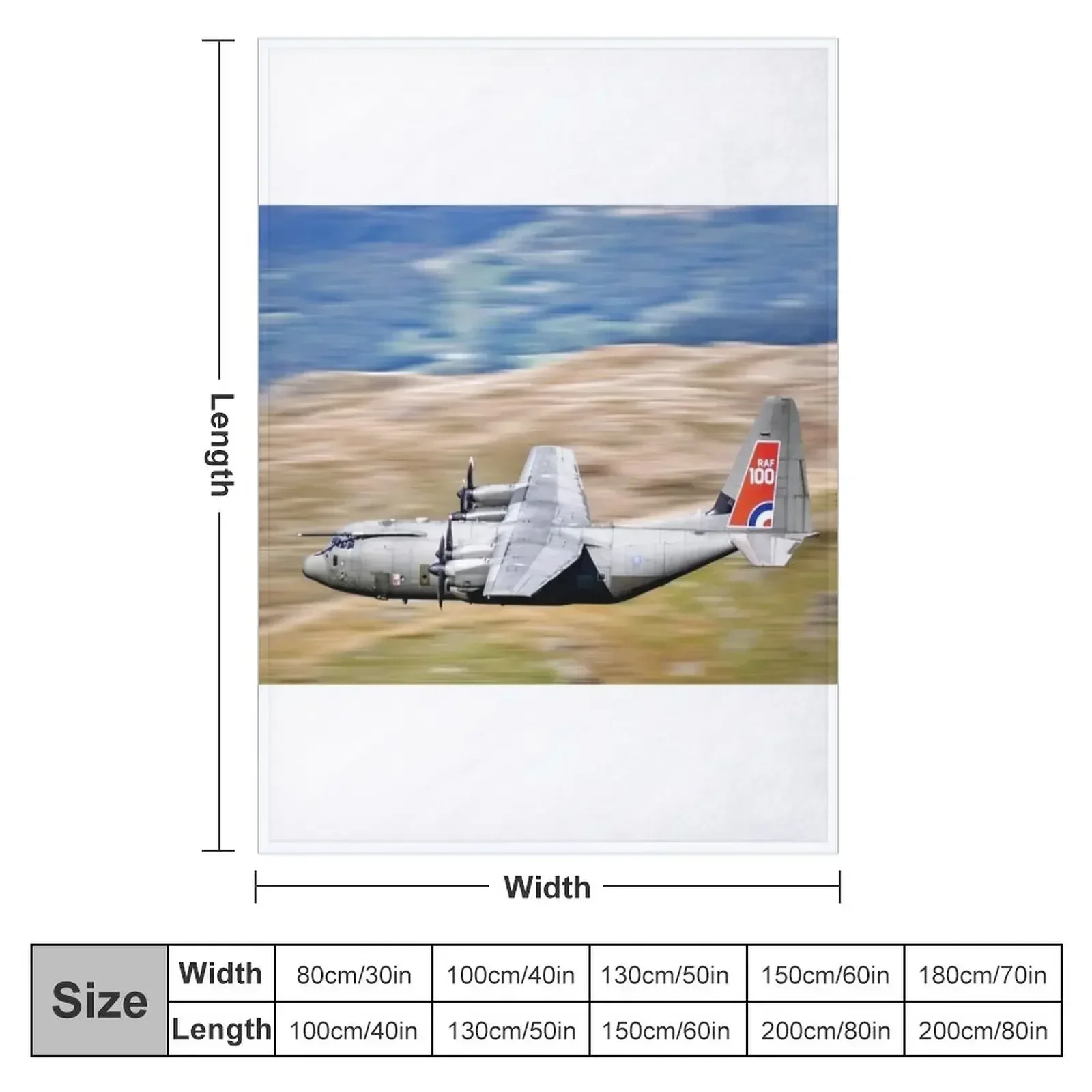 New RAF C130 Hercules Low Level in the Mach Loop Throw Blanket Picnic Luxury Thicken For Sofa Thin Blankets