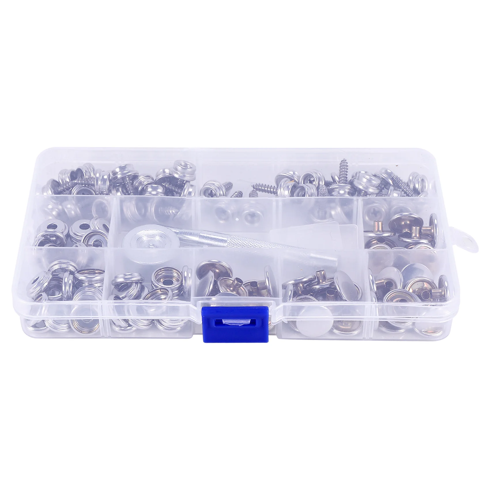 120-Pieces Stainless Steel Marine Grade Canvas and Upholstery Boat Cover Snap Button Fastener Kit