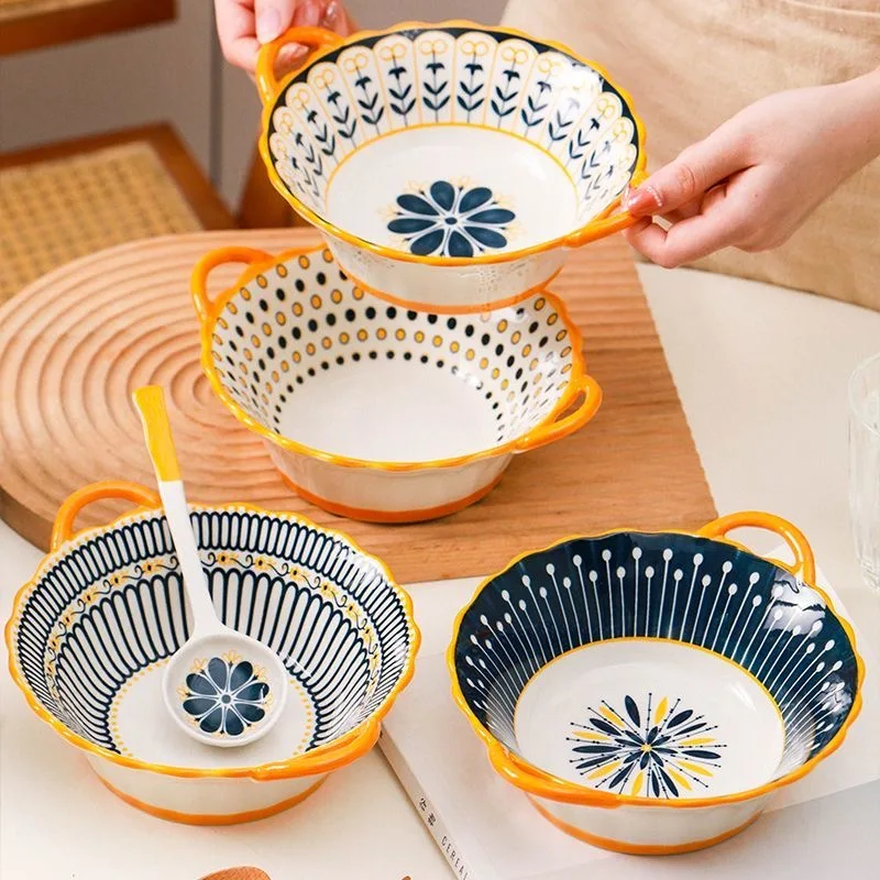 Nordic Newly Married Salad Bowl Set for Family and Korean Food - 4P/1P