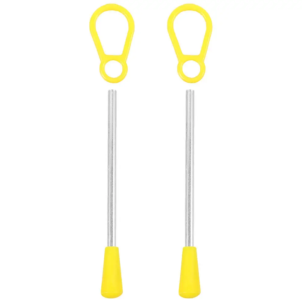 2Pcs Triangle Iron Percussion Sticks Stability Handle Comfortable Grip Clear Crisp Sound Musical Instrument Mallet Performance