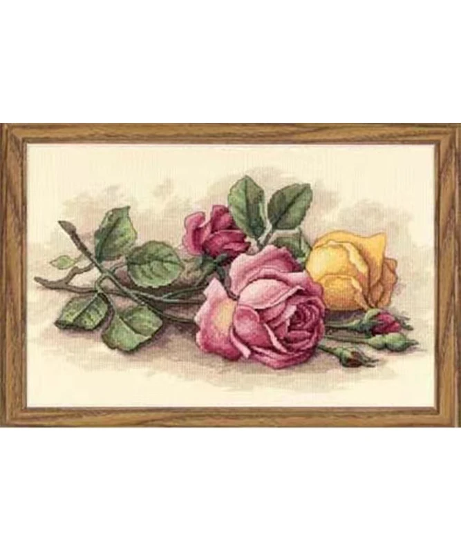 HC587 Kreuzstich-Sets Stickerei-Komplettset Nadelkunst & Handwerk Hobby Nadelarbeit Blumen-Paket Hobby