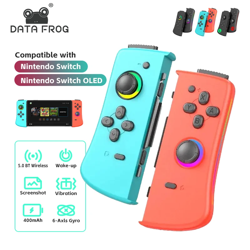 DATA FROG Joycon for Nintendo Switch Joypad Joystick Gamepad for Nintendo Switch Oled RGB Controler for Joypad