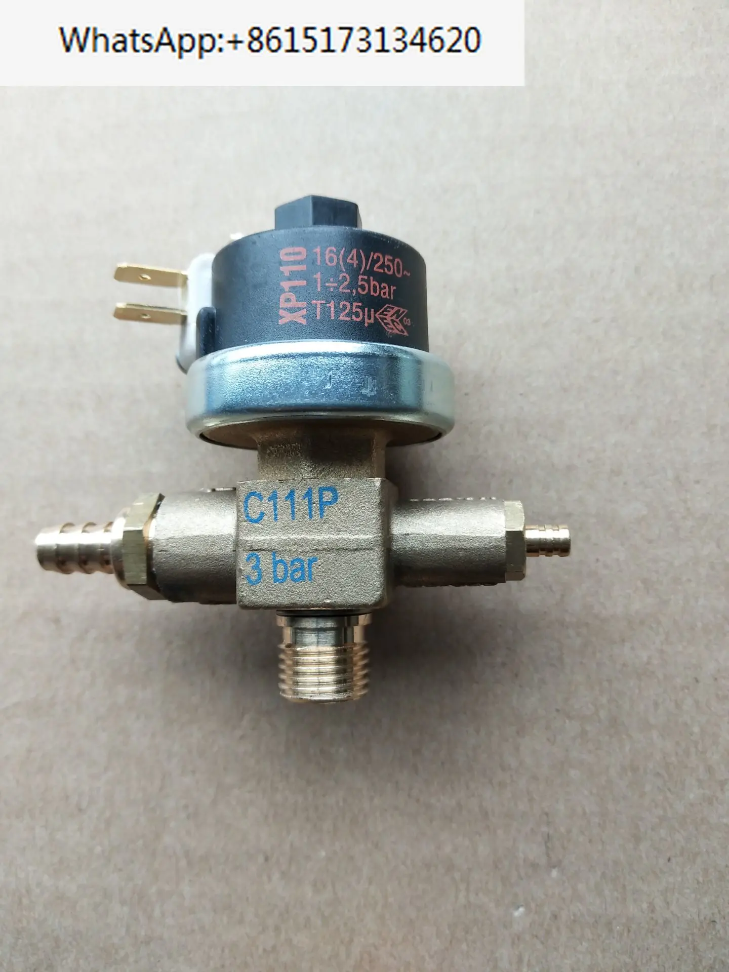 

MA-TER 3-in-1 combination valve C111P，3BAR，XP110， 1+2.5BAR，T125u