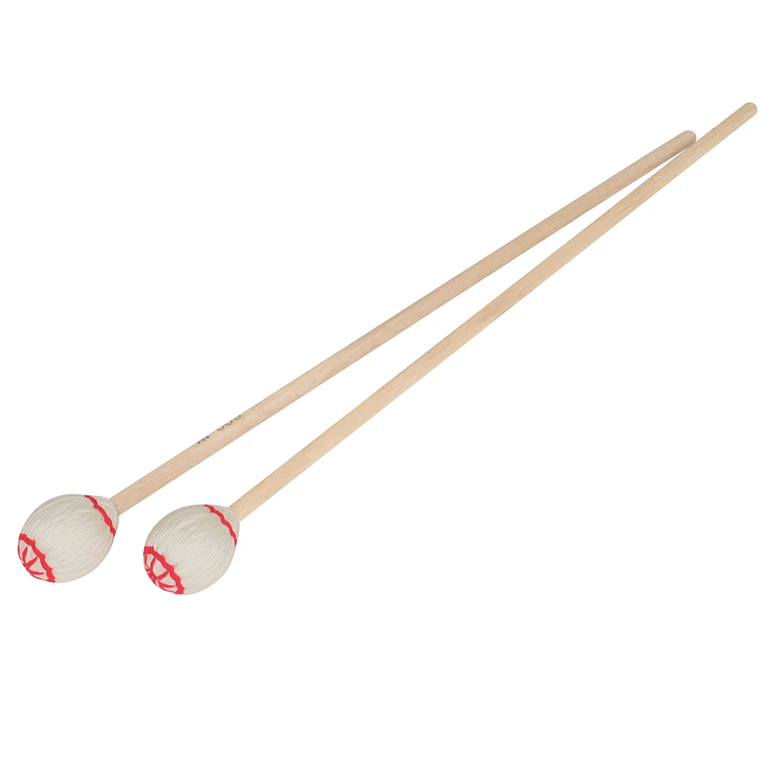 2pcs Marimba Mallets Percussion Accessories Maple Handle Drumsticks for Xylophone Glockenspiel Bells Musical Instrument Parts