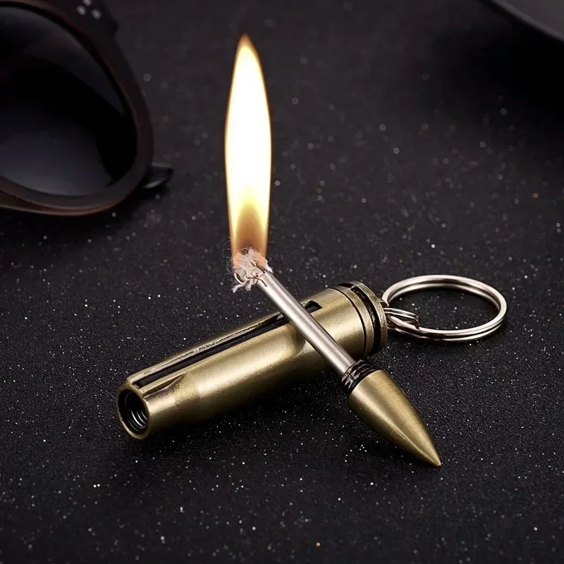 Ten Thousand Match Bullet Shape  Lighter Windproof High Value Shape Kerosene Lighter Creative Personality Anti-drop lighter