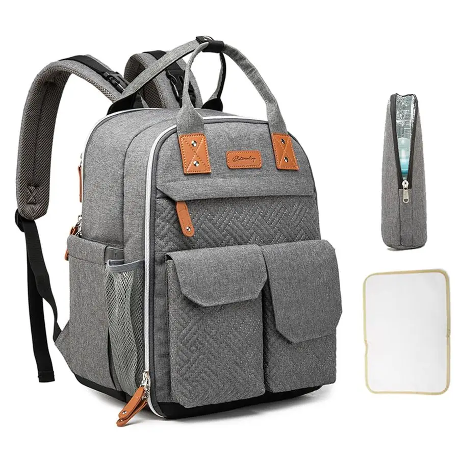 

Diaper Bag Backpack, Baby Backpack Bag for Mom with Changing Pad, Multifunction Waterproof Large Travel Baby Essentials for Todd