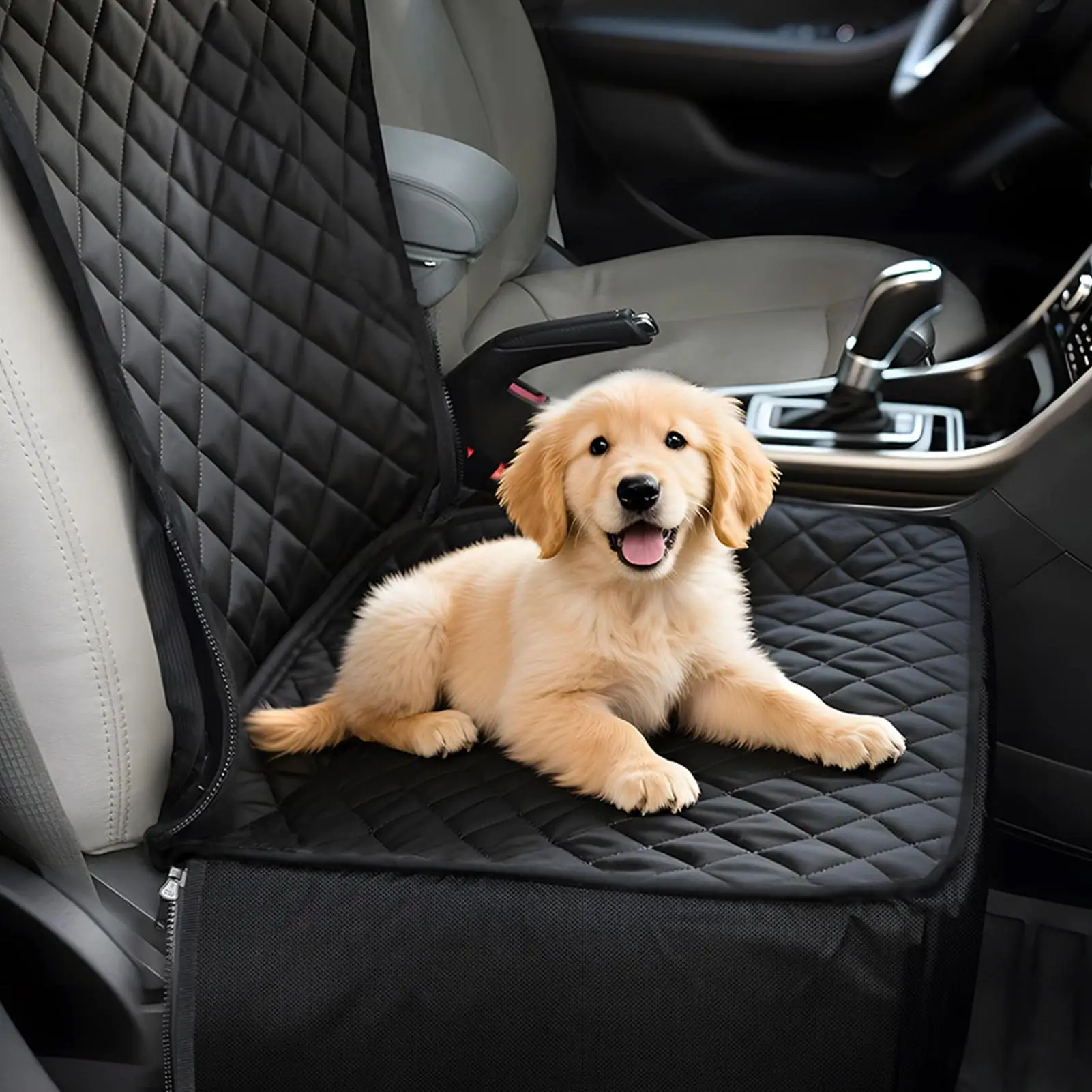 For Truck Dog Car Seat Large Waterproof Pet Seat Cover for Cars Booster Cushion Protector Carrier for Bed Barrier Backseat Truck view 4