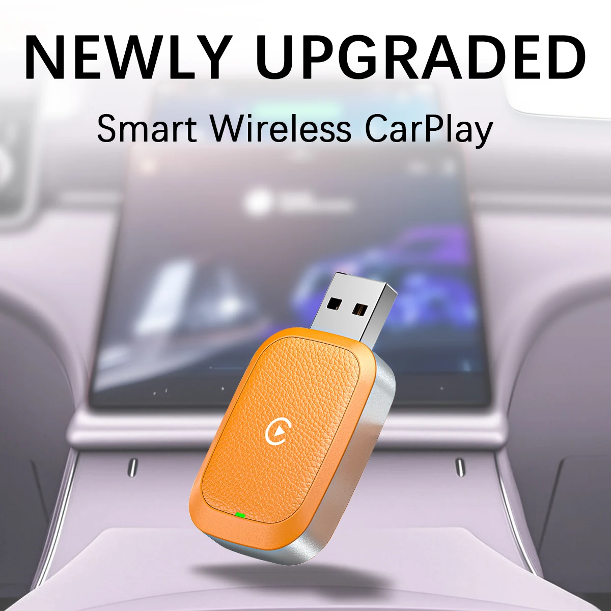 Mini Wireless Carplay adapter, a portable Carplay adapter converted to wireless Carplay, is used in cars with built-in CARPLAY