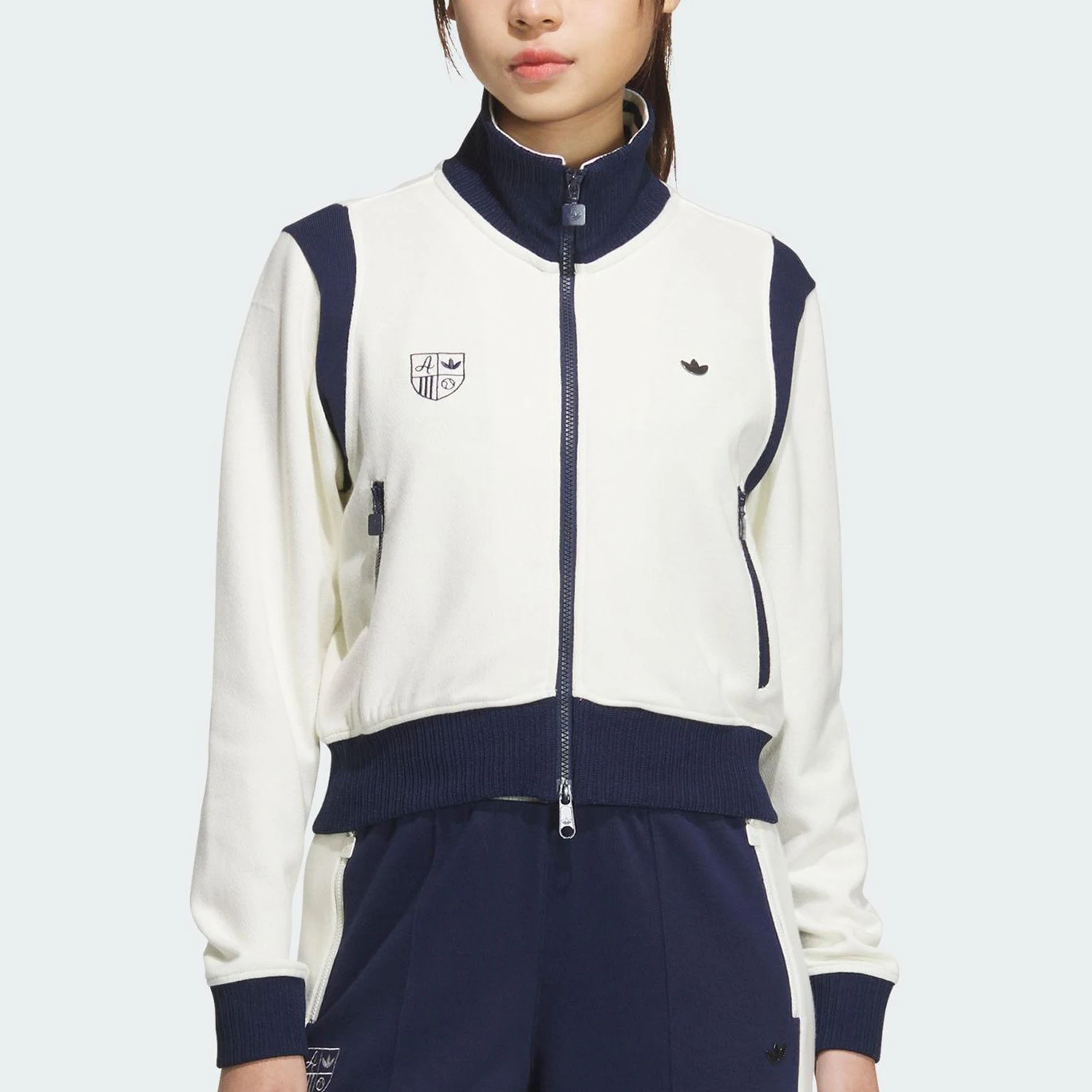 

Adidas Originals Trefoil Women's Retro Knit Stand Collar Training Jacket JM8022