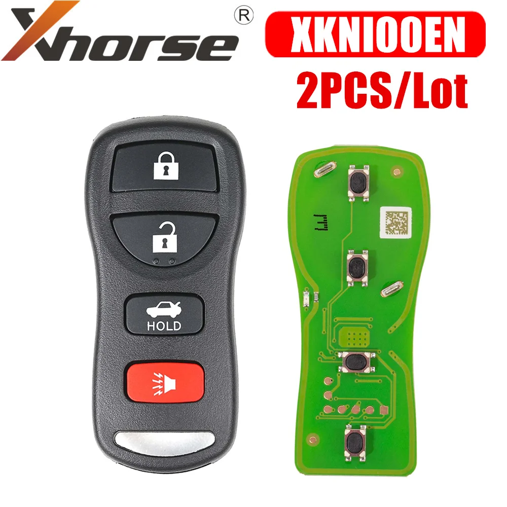 

Xhorse XKNI00EN Universal Wire Remote Key 3+1/ 4 Buttons for Nissan Type 2PCS/Lot