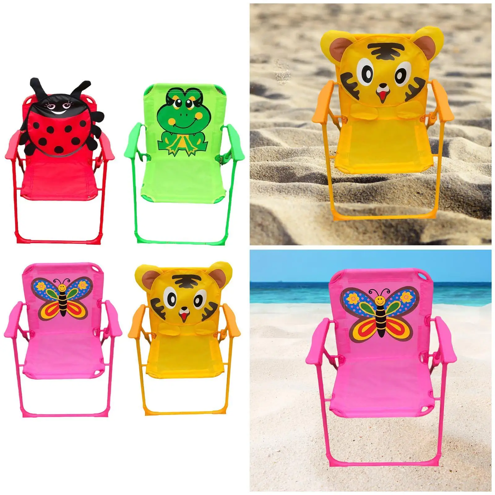 Kids Folding Chair Anti Slip Outdoor Seat for Fishing BBQ Sporting Events