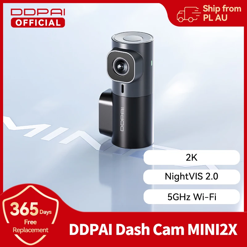 DDPAI Dash Cam MINI2X 2K Resolution 5GHz Wi-Fi with ADAS Dashcam Support 24H Parking Guard Night Vision F1.55 Aperture Car DVR