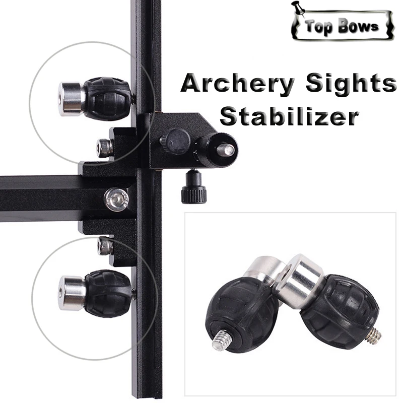 2PCS Rubber Recurve Bow Vibration Dampening Shock Absorber Archery Sights Stabilizer Shock Absorber