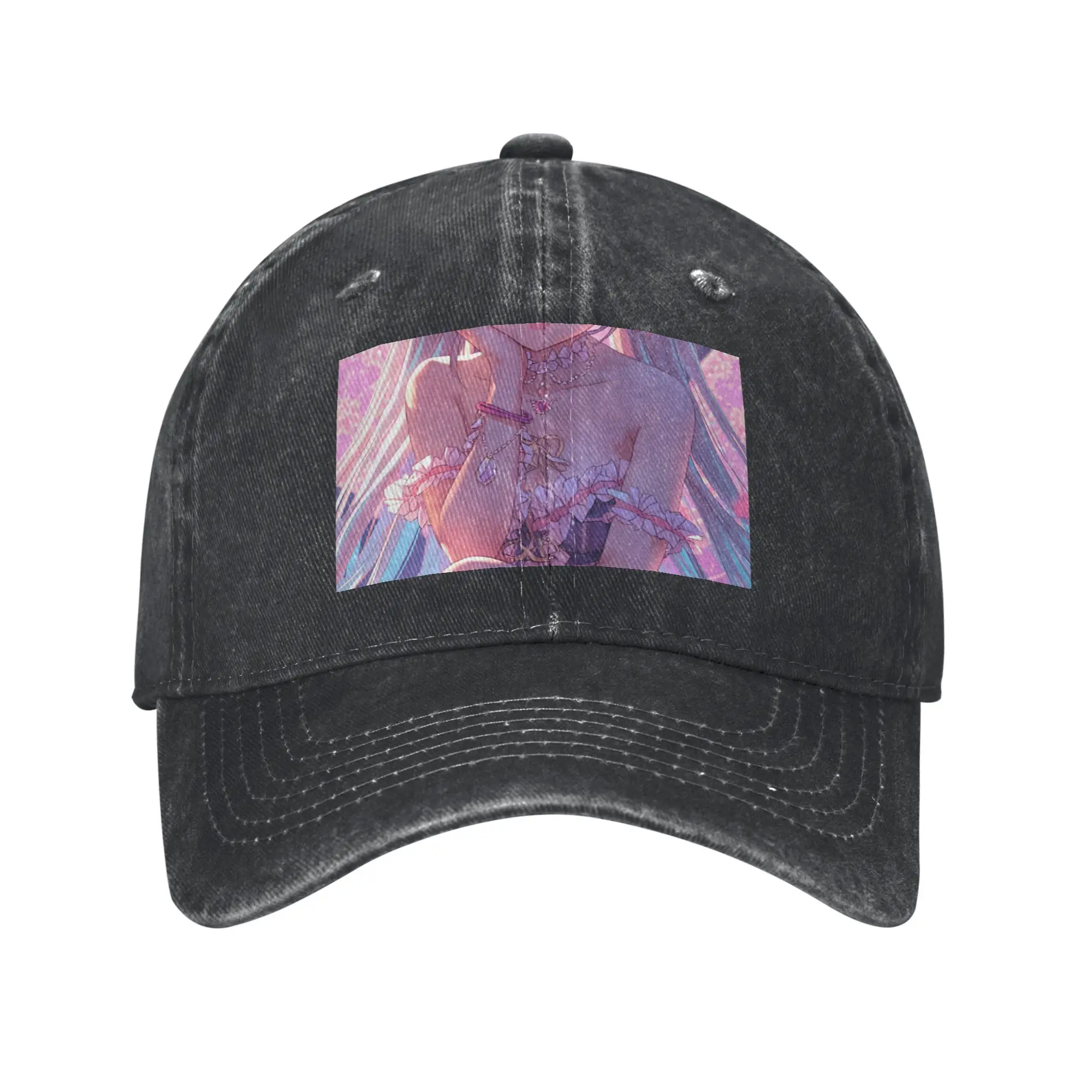 Anime Girl Neon Dreamworld Romantic Art Fashion Baseball Cap  Aesthetic Cap Men  Motorcycle Riding Cap Men