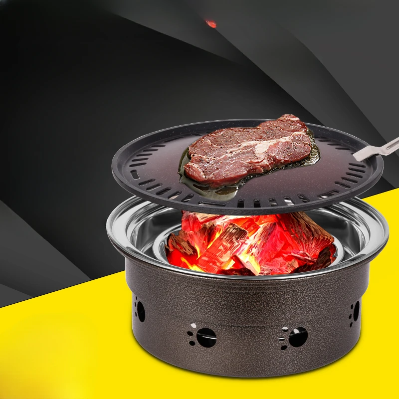 

Korean style charcoal grill, household charcoal grill, outdoor commercial barbecue oven, charcoal grill, barbecue pan, barbecue