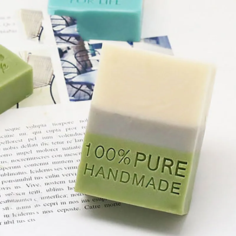 Acrylic Soap Stamp, Exquisite Letters Seal, Natural Hand Made Soap Chapters, Each Day is a treasure