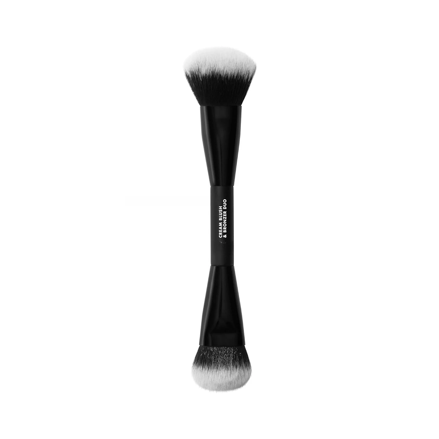 Pinceau Bronzer Duo, pinceau de maquillage 2-en-1 pour estomper et superposer les formules crémeuses, crée un éclat parfait, végan et sans cruauté animale