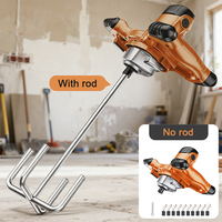 3000W Industrial Grade Mixer 220V 6 Speed Handheld Paint Putty Powder Cement Plaster Mortar Coating Mixer with Rod or No Rod