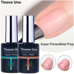 Tinovo Uno Super Nail Primer Prep Dehydrator for Manicure 12ML Long Lasting Fast Dry Base Coat UV Nail Gel Polish Bonder Liquid