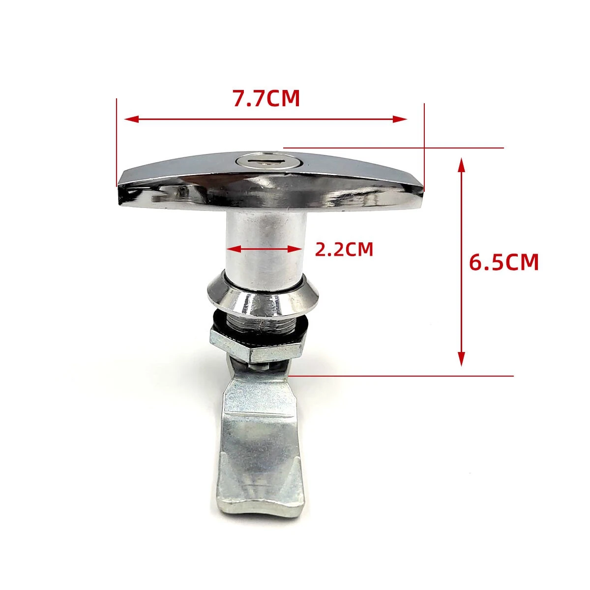 T Type Handle Cam Lock Zinc Alloy For Tool Box, Electrical Cabinet Box, Storage Cabinet, File Cabinet, Camper Car Door-FSM