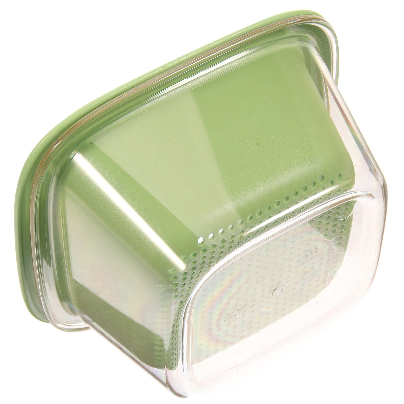 

1 Set Double Layer Fruit Vegetable Washing Draining Basket Kitchen Strainer Colander Reusable Filter Container Household Food