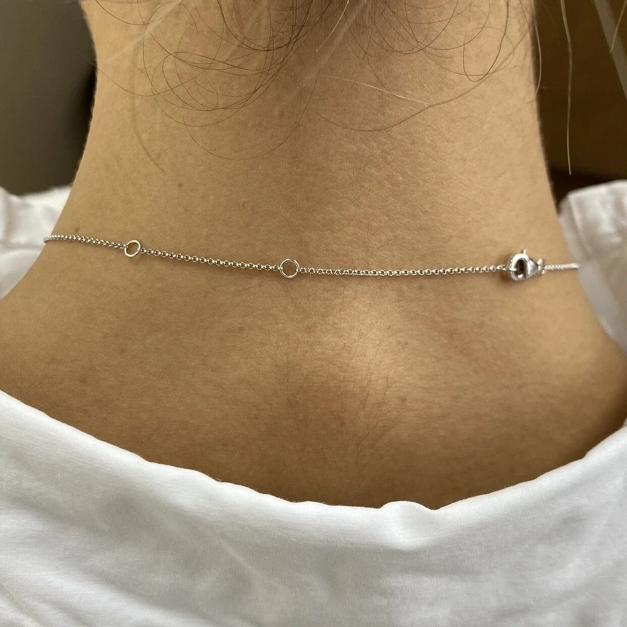 الزمرد والمختبر المستديرة نمت الماس سلسلة قلادة 1CT الحجر الرئيسي DEF VS-VVS البلاتين 950 قلادة الماس لسيدة IGI Certiifcat #5