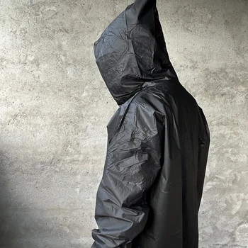 Disposable Portable EVA Raincoats for Adults Reusable Rain Ponchos Outdoor Motorcycle Cycling Hiking Hooded Lightweight Raincoat 5