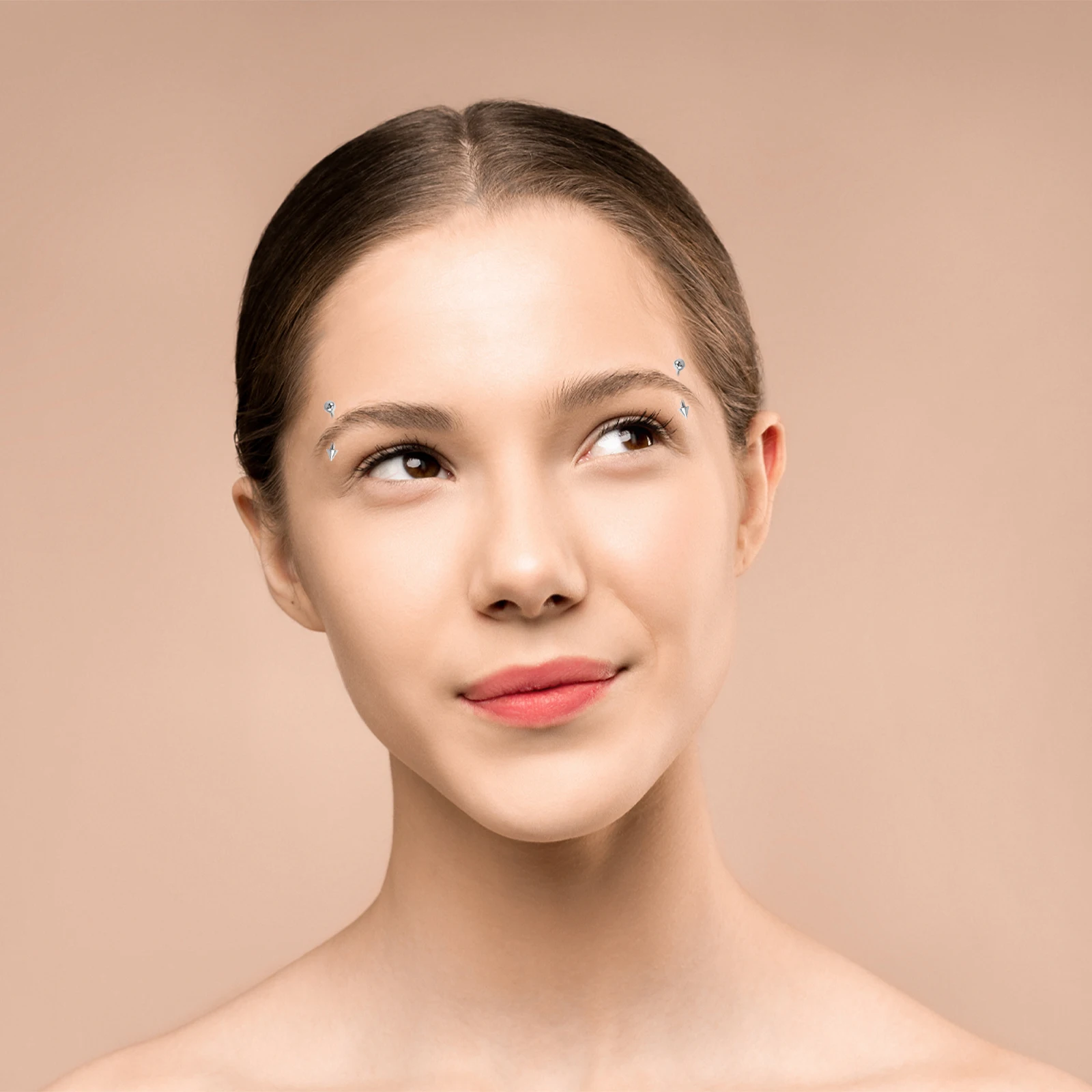 

6Pcs Stainless Steel Eyebrow Rings Curved Barbell Hypoallergenic Smooth Surface Punk Steampunk Face Jewelry Women