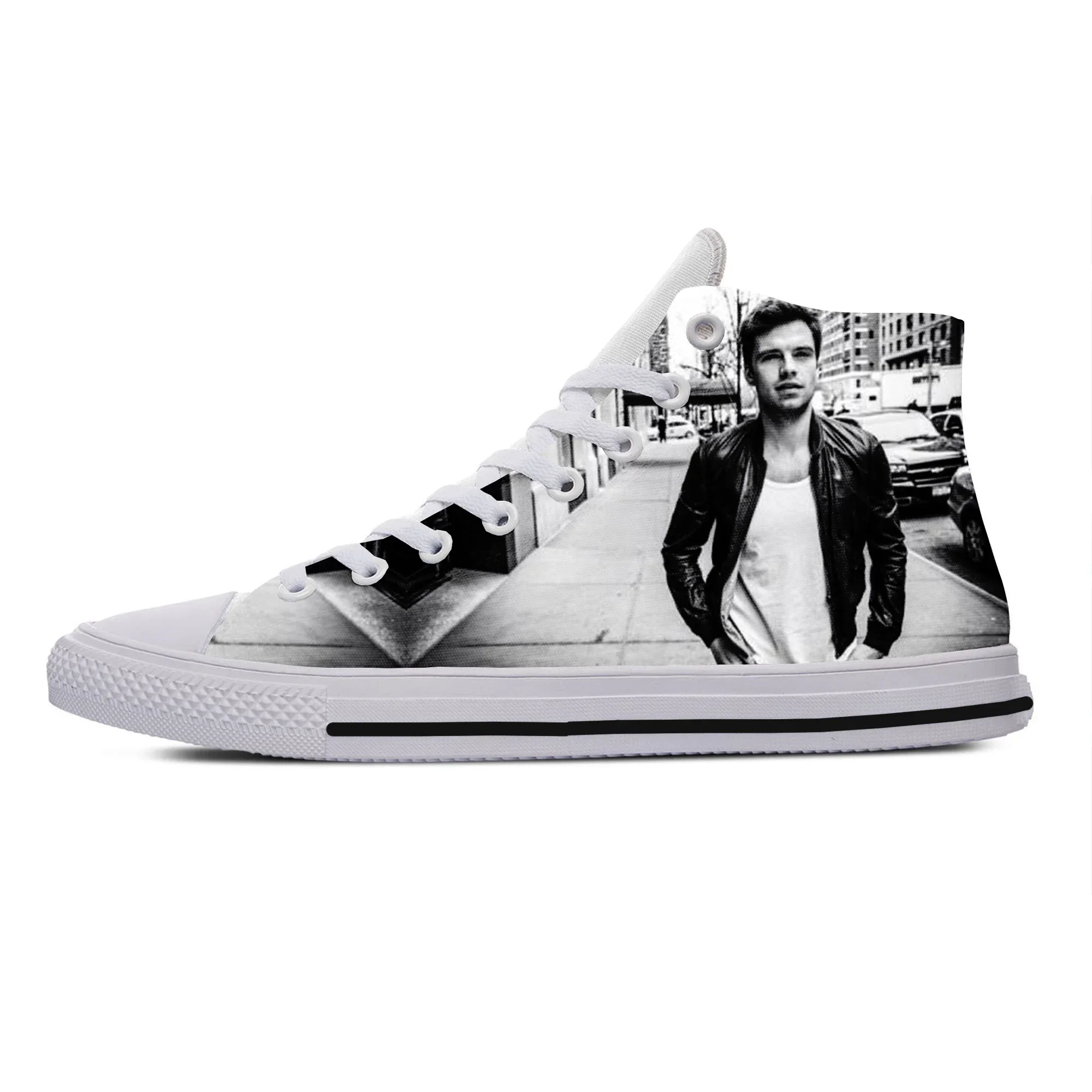 

Hot Cool New Summer High Quality Sneakers Handiness Casual Shoes Men Women Sebastian Stan High Top Lightweight Board Shoes