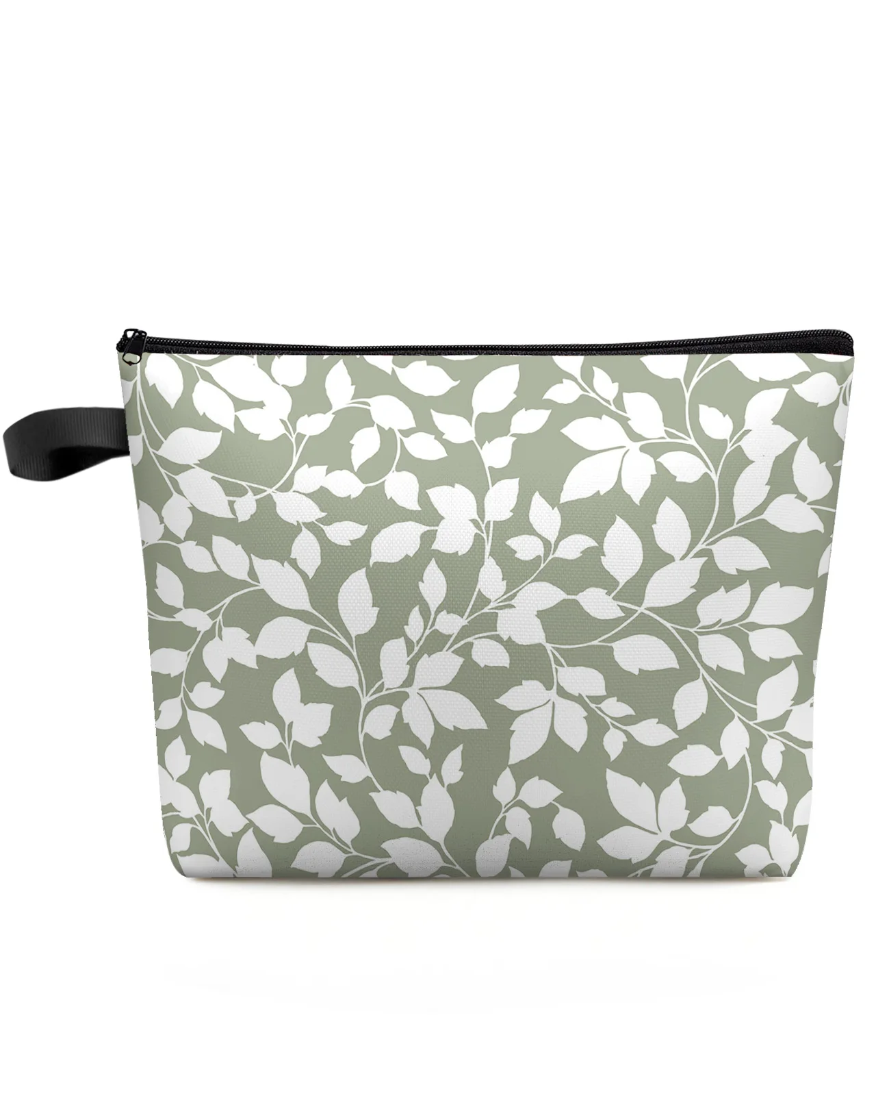 Grass Green Leaf Vine Texture Makeup Bag Pouch Travel Essentials Lady Women Cosmetic Bags Toilet Organizer Storage Pencil Case