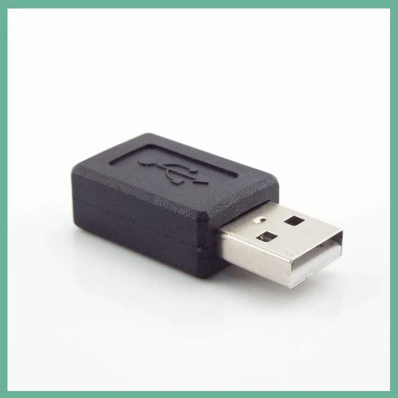 Mini USB B 5 Pins Female Jack to USB A 2.0 Male Connector Adapter M/F for Extended Cable Adapter With Revolving Connector E3