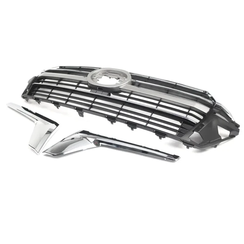 Factory Hot Selling Gloss Black Mesh Front Bumper Grille Durable Auto Exterior Accessory 4
