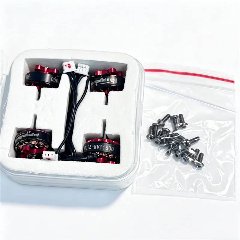 

HappyModel EX1202.5 12x2.5mm Micro Motor 4-Pack, Dual Ball Bearing, 6400KV 8000KV 11500KV for 2.5"/3" FPV Drones