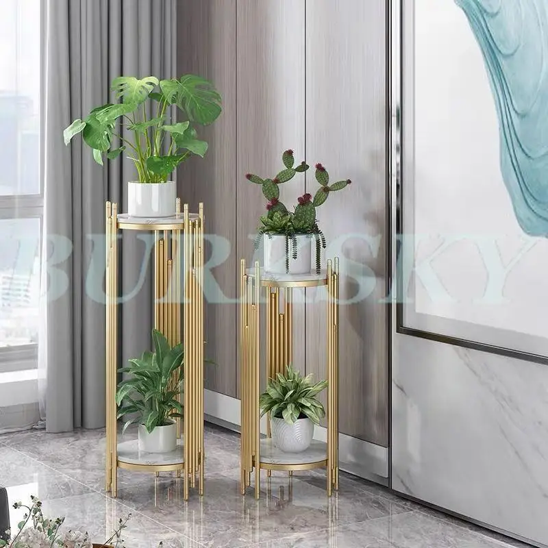 Plant Stand Flower Stand 2 Tier Flower Shelf Planter Rack Storage Organizer Display Indoor Garden Balcony Storage Rack