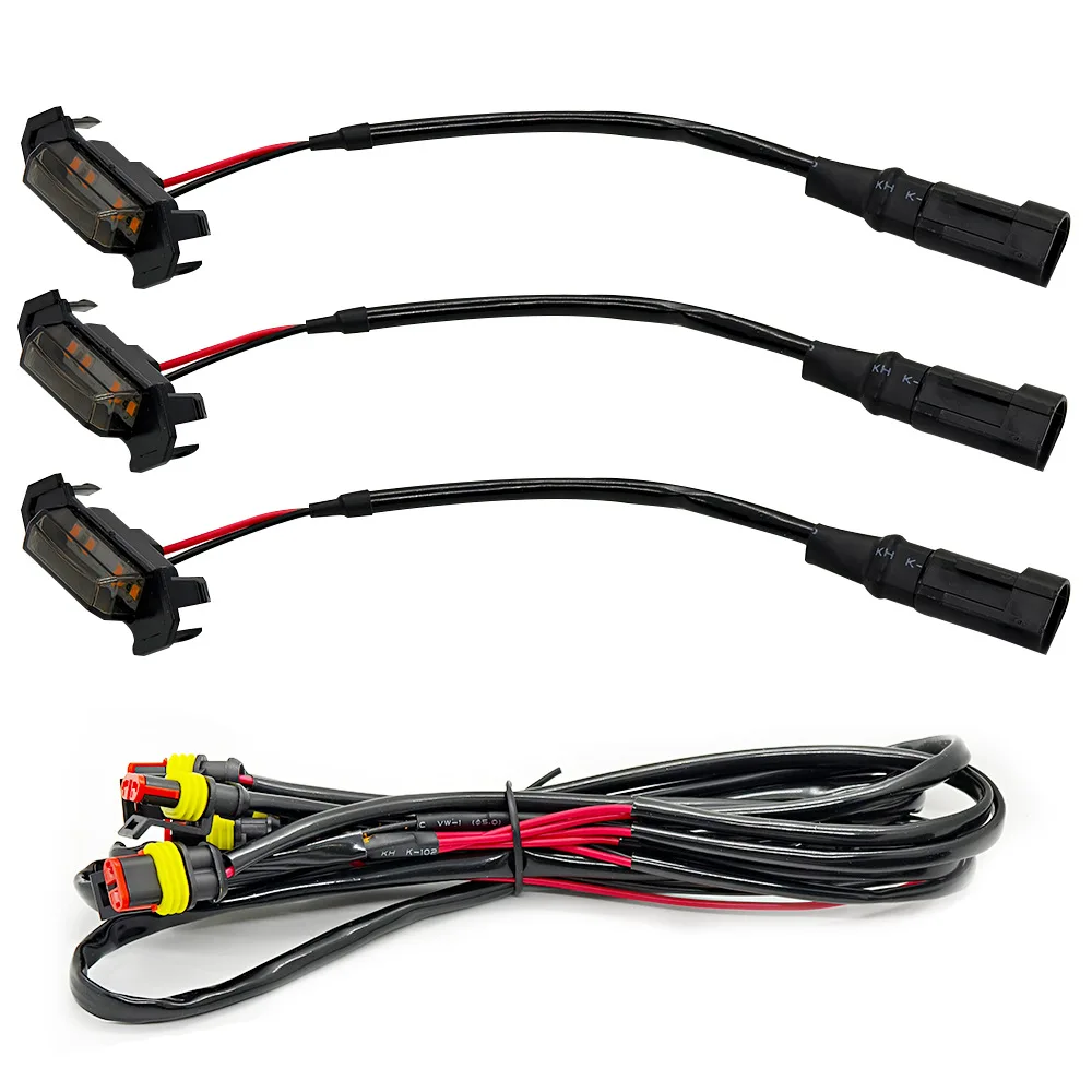 Kfz-Kühlergrilllicht, kleines gelbes Licht, Geländewagen, Pickup, SUV, universeller Warnblitz, LED-Dekorlicht