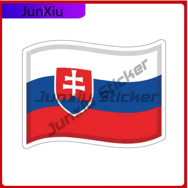 

Slovakia Flag Sticker Slovakian Decal Decoration Anti Scratch Exterior For Suv Laptop Car Bicycle Skateboard Laptop Rv Camper