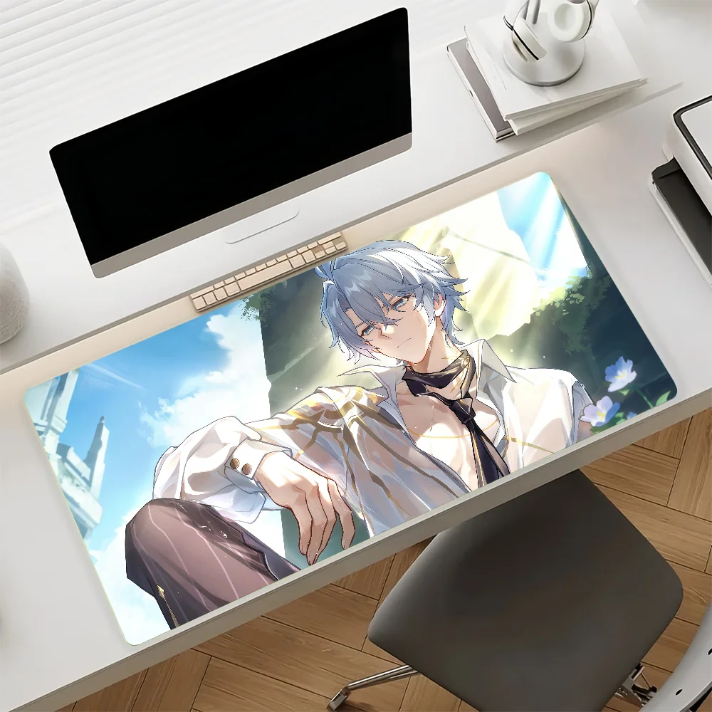 Video Game Honkai Star Phainon Mouse Pad Anti Slip Rubber Edge Locked Thickened Laptop Gaming Desk Mat